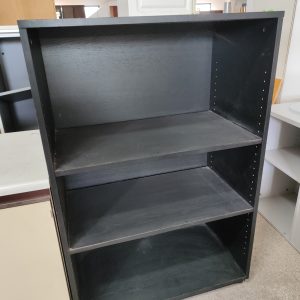 Etajeră neagră cu 2 polițe